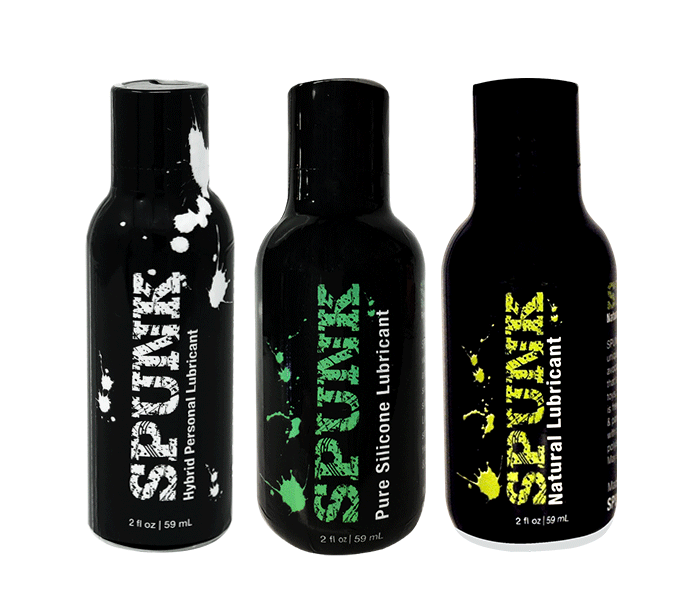 SPUNK Lube Trio Pack – Complete Hybrid, Pure Silicone & Natural Lubric