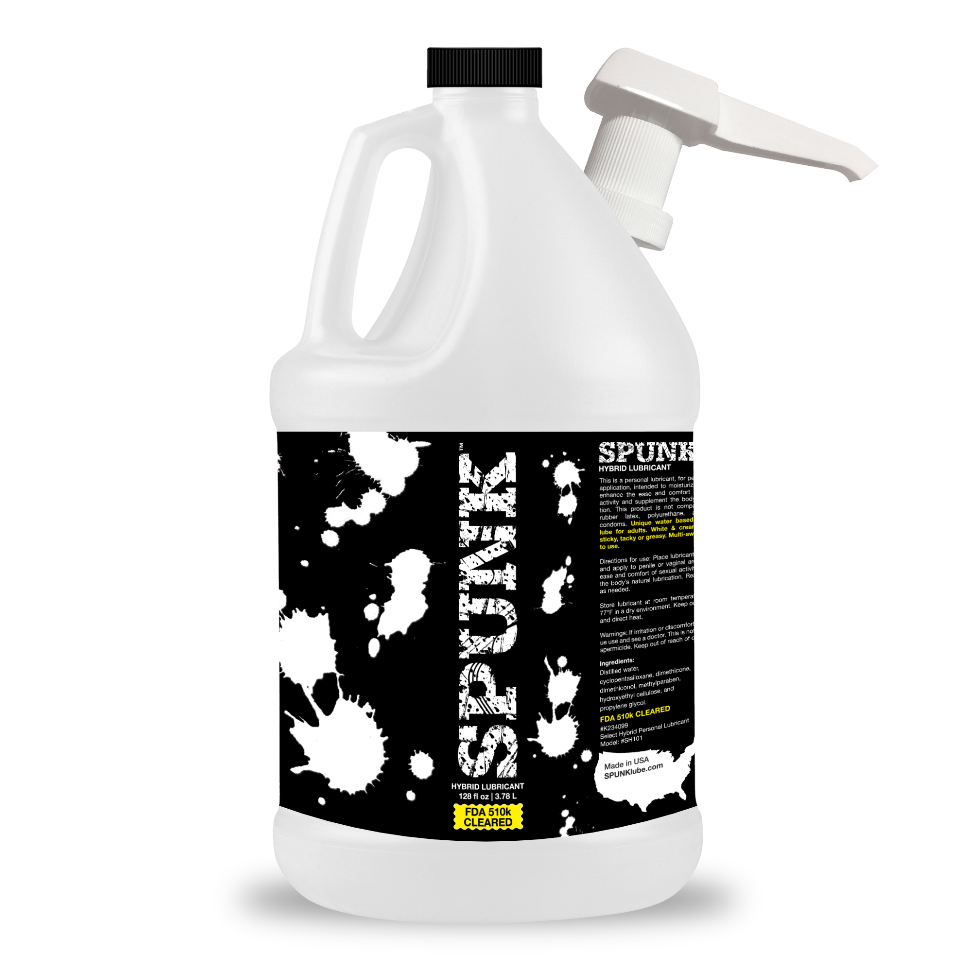 SPUNK Lube Hybrid - Thick and creamy white lube. Water plus silicone! SPUNK Lube Hybrid - Thick and creamy white lube. Water plus silicone!