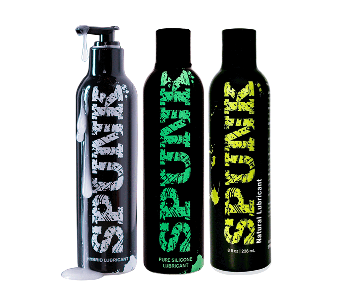 SPUNK Lube Trio Pack Complete Hybrid, Pure Silicone & Natural Lubric SPUNK Lube Trio Pack Complete Hybrid, Pure Silicone & Natural Lubric